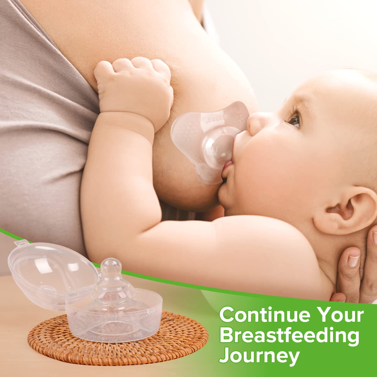 Haakaa brjóstargjafahattur - orthodontic nipple